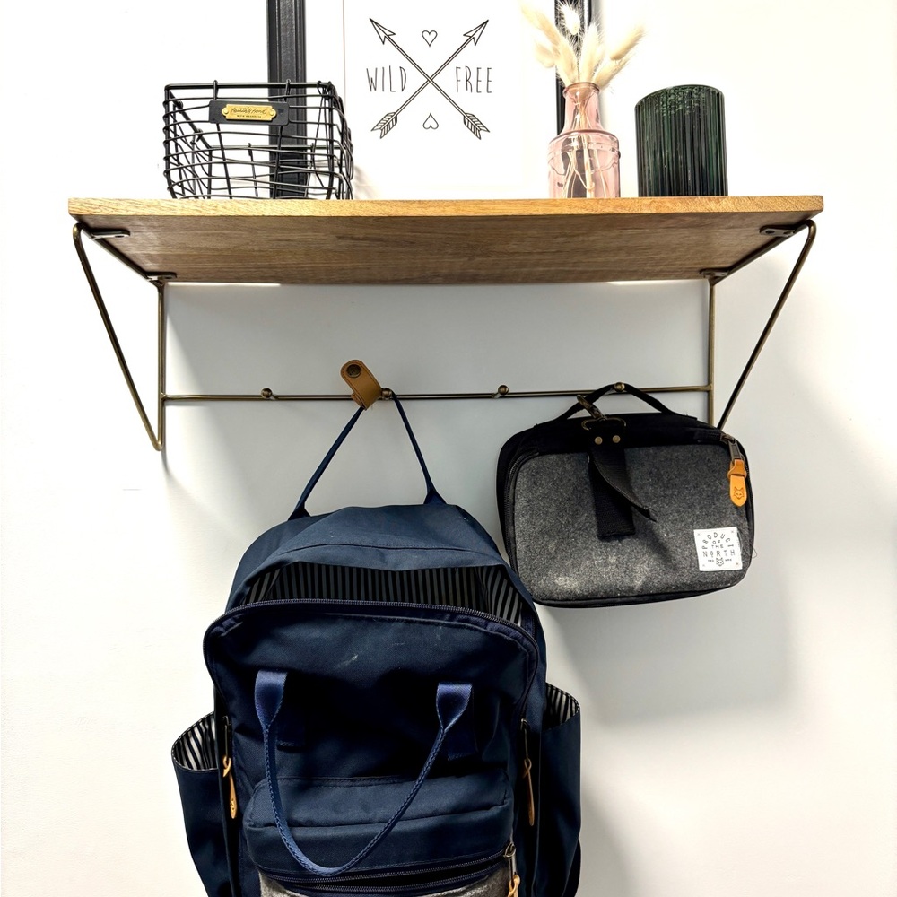 Chic Navy and Gray Baby Bag Set